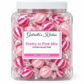Gallon jar of Pretty in Pink Mix