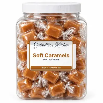 Gallon jar of Soft Caramels