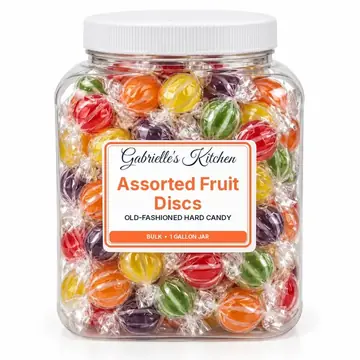 Gallon jar of Assorted Fruit Discs