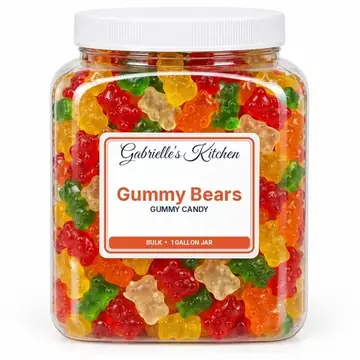 Gallon jar of Gummy Bears