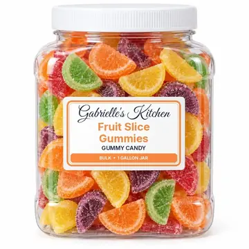 Gallon jar of Fruit Slice Gummies
