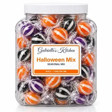 Gallon jar of Halloween Mix