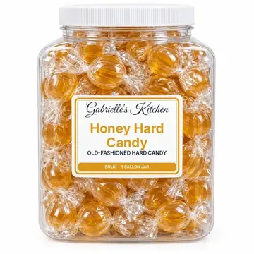 Gallon jar of Honey Hard Candy